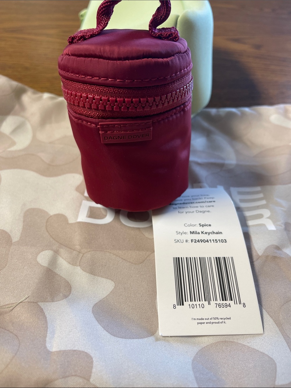 Dagne Dover Mila Keychain NWT Spice